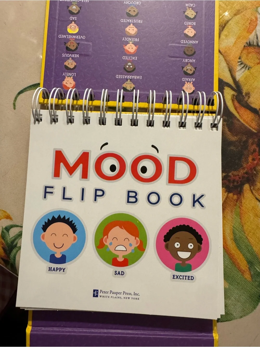 Mood Flip Book for Kids - Yellow, teaching resource